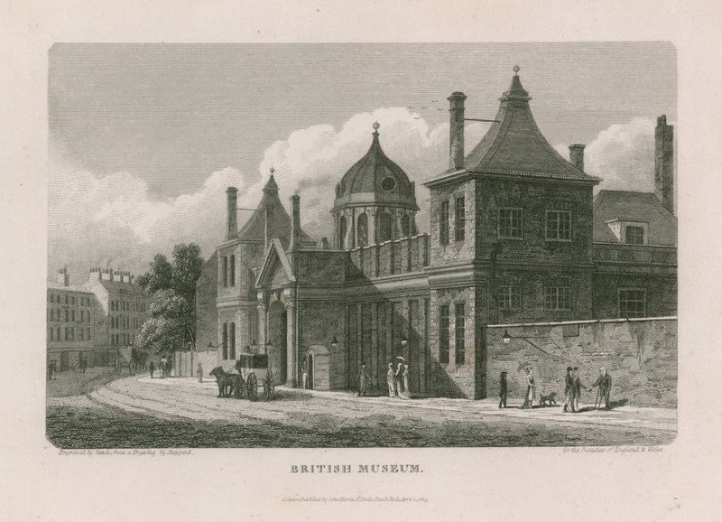 Britisches Museum im Montague House von Thomas Hosmer Shepherd