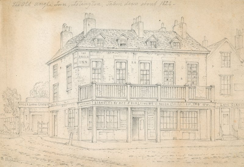 The Angel Inn, Islington von Thomas Hosmer Shepherd