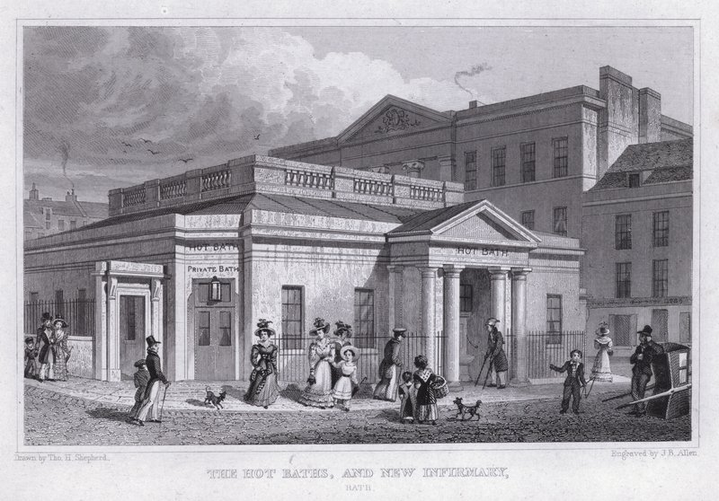 Die heißen Bäder und die neue Krankenstation, Bath von Thomas Hosmer Shepherd