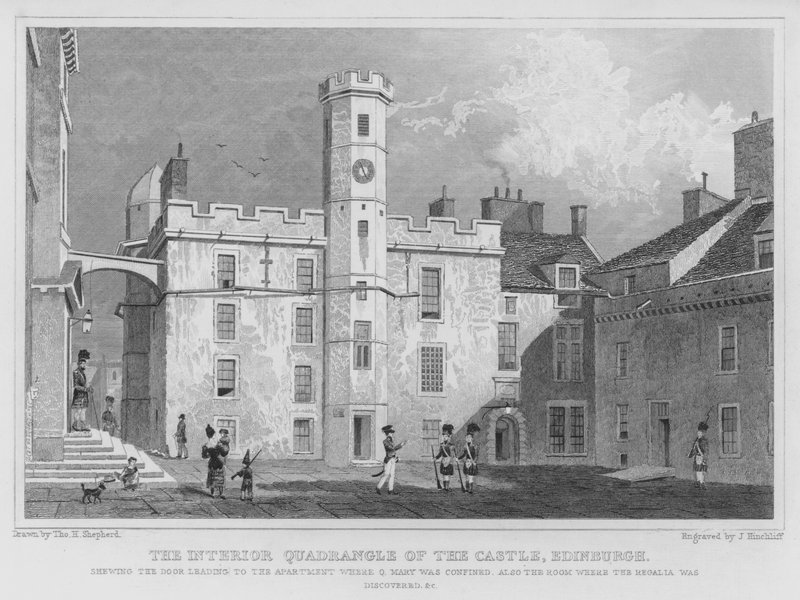 Der Innenhof der Burg, Edinburgh von Thomas Hosmer Shepherd