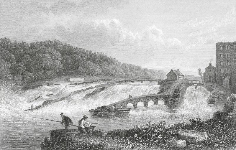 Der Coleraine-Lachssprung, Co Londonderry von Thomas Mann (after) Baynes