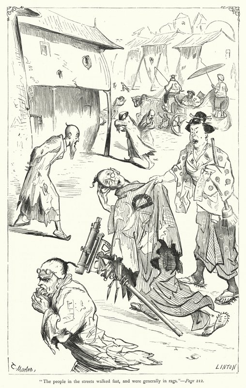 Illustration für Gullivers Reisen von Jonathan Swift von Thomas Morten