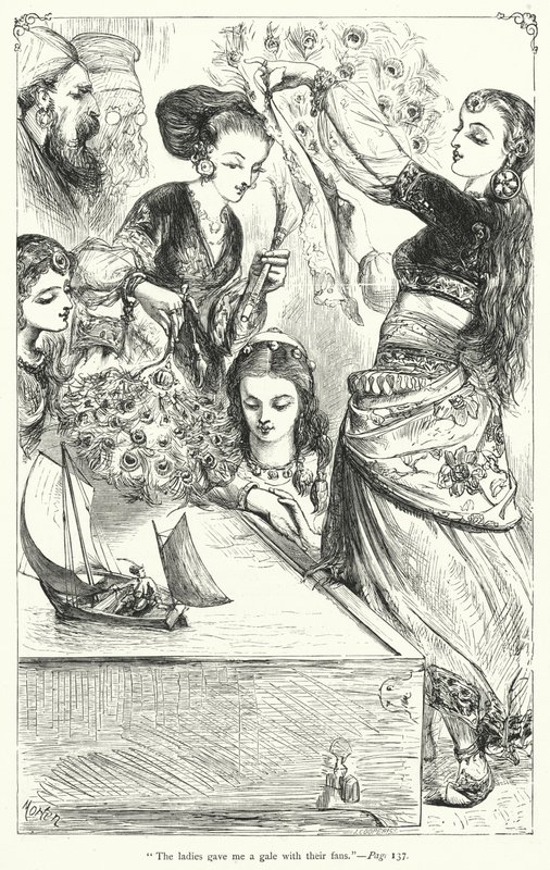 Illustration für Gullivers Reisen von Jonathan Swift von Thomas Morten