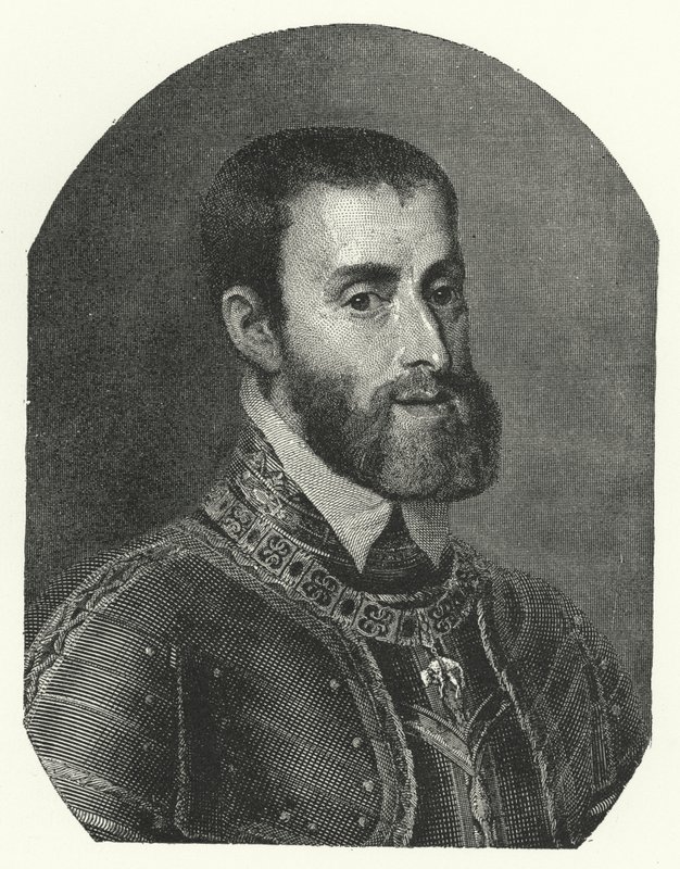 Karl V., Heiliger Römischer Kaiser (Gravur) von Titian (c.1488 1576) (after)