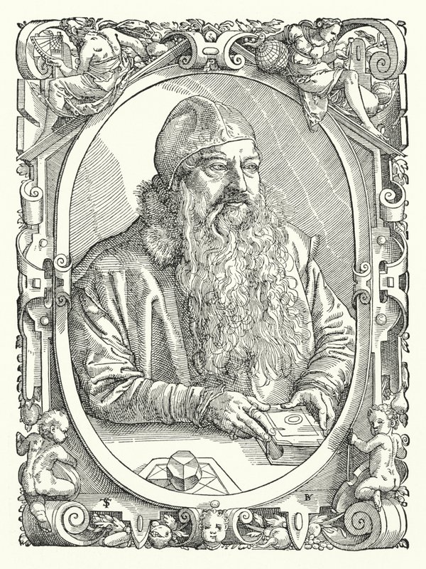 Stephan Brechtl, deutscher Mathematiker des 16. Jahrhunderts von Tobias Stimmer