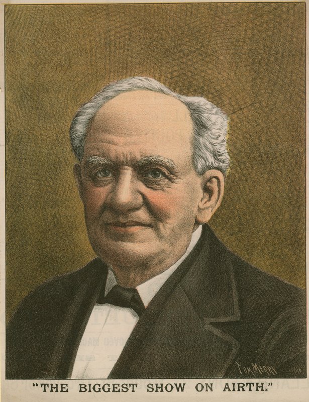 Porträt von P.T. Barnum, The Biggest Show on Earth von Tom Merry