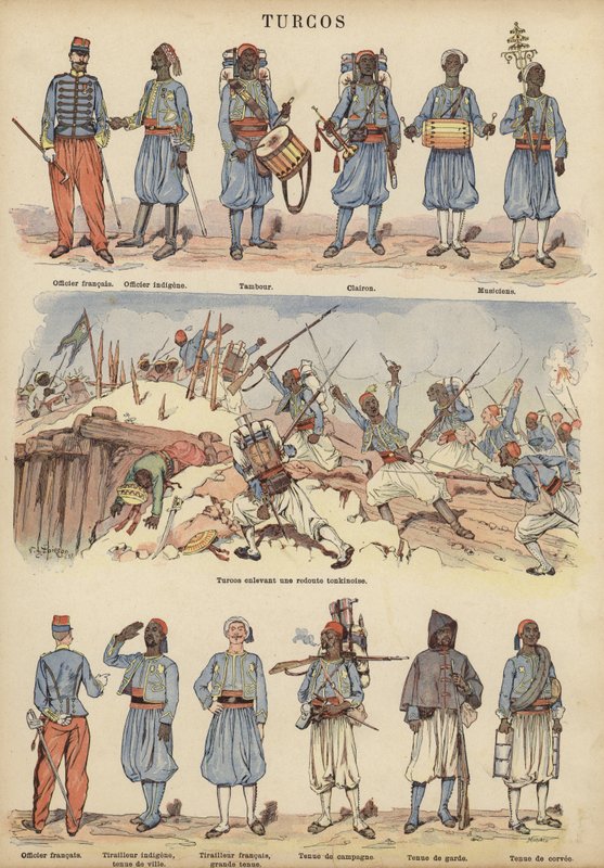 Turcos, Kolonialsoldaten der französischen Armee von Victor Armand Poirson