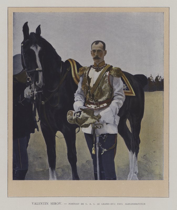 Porträt von Großfürst Paul Alexandrowitsch von Russland von Valentin Aleksandrovich (after) Serov