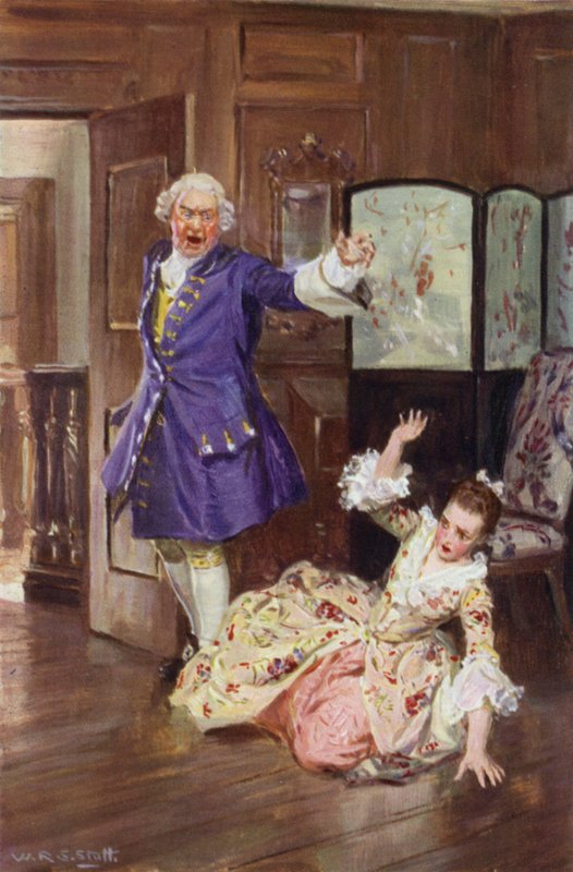 Er brach dann mit solcher Gewalt von ihr los, dass ihr Gesicht auf den Boden schlug von W.R.S. (after) Stott