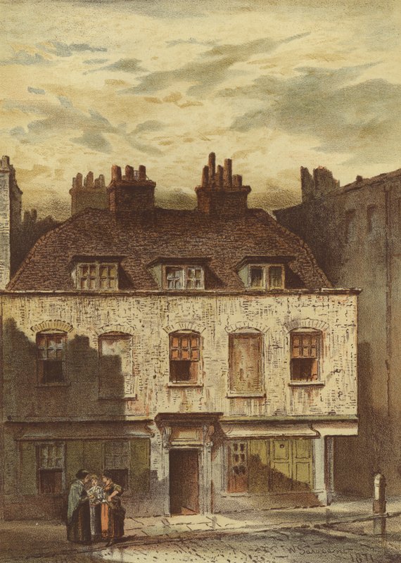 Alte Häuser, Dyott Street, Bloomsbury von Waldo Sargeant