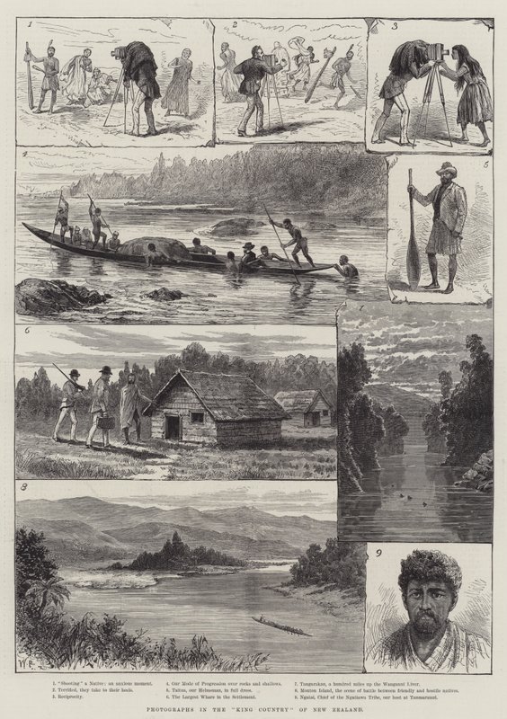 Fotografien im King Country von Neuseeland von Walter Paget