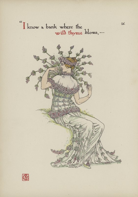 Blumen aus Shakespeares Garten von Walter Crane