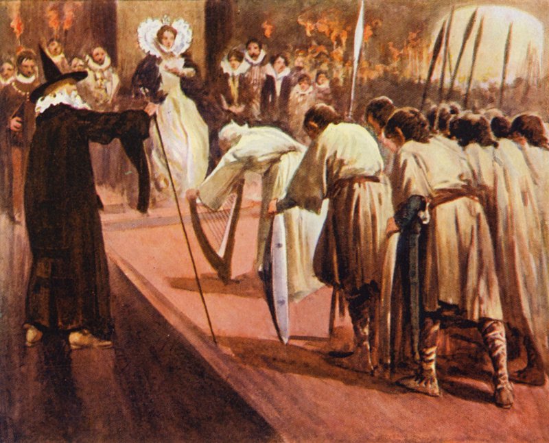 Illustration für Kenilworth von Sir Walter Scott von Walter Grieve