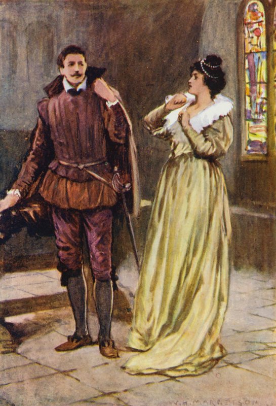 Illustration für Kenilworth von Sir Walter Scott von Walter Grieve