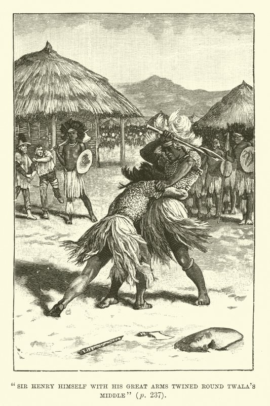 Illustration für König Salomons Schatzkammer von H. Rider Haggard von Walter Paget