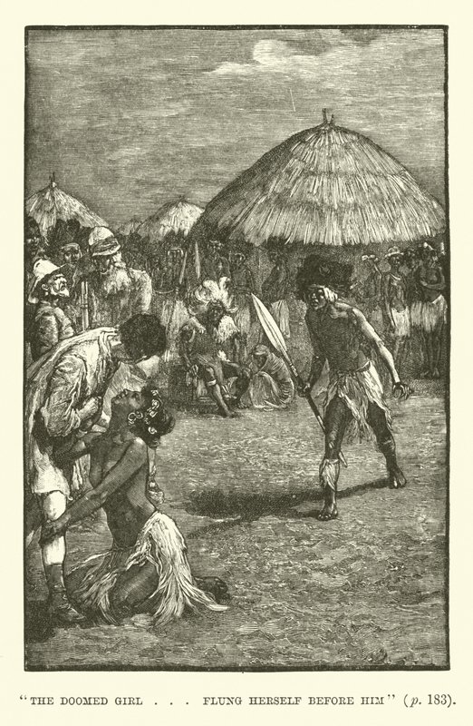 Illustration für König Salomons Schatzkammer von H. Rider Haggard von Walter Paget