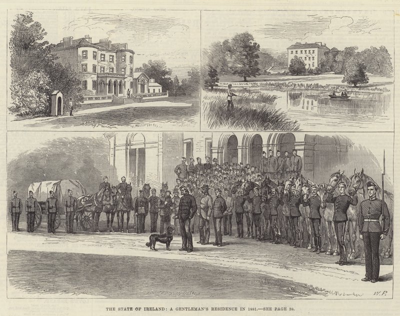 Der Zustand Irlands, eine Herrenresidenz im Jahr 1881 von Walter Paget