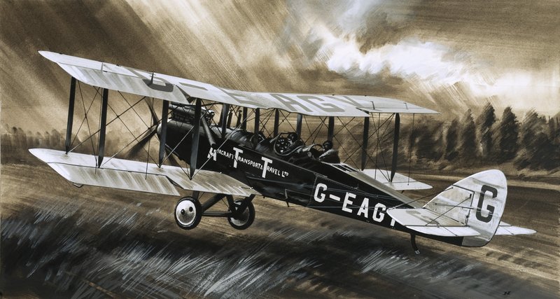 Eine De Havilland DH98 von Aircraft Transport & Travel Ltd. von Wilf (20th century) Hardy