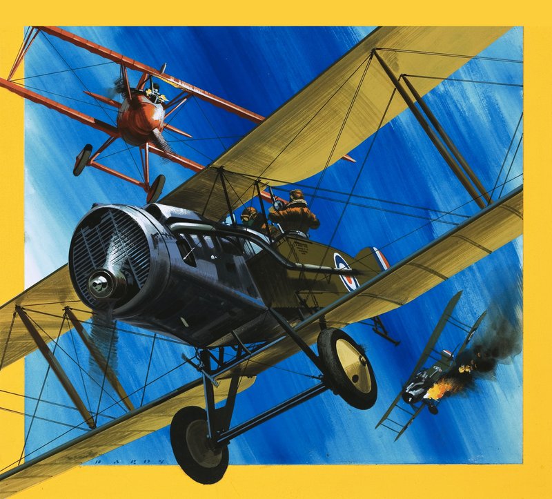 Flugzeuge aus der Vergangenheit: Der Bristol F2B Jäger von Wilf (20th century) Hardy
