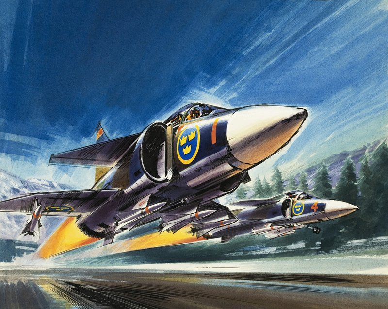 Unidentifizierter Düsenjäger von Wilf (20th century) Hardy
