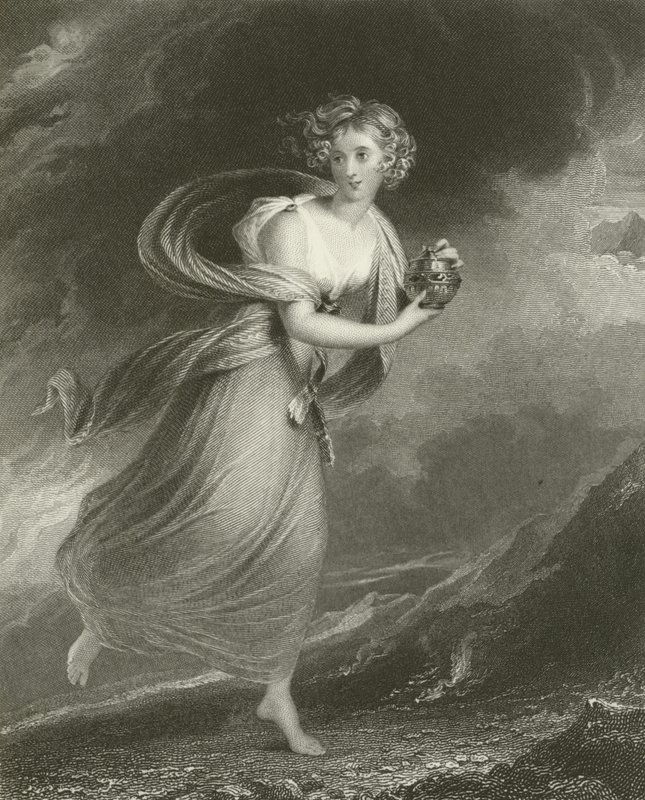 Psyche, zurückkehrend aus den Reichen des Pluto von William Beechey