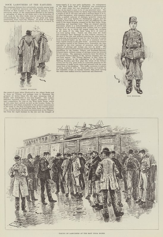 Dockarbeiter im East-End von William Douglas Almond