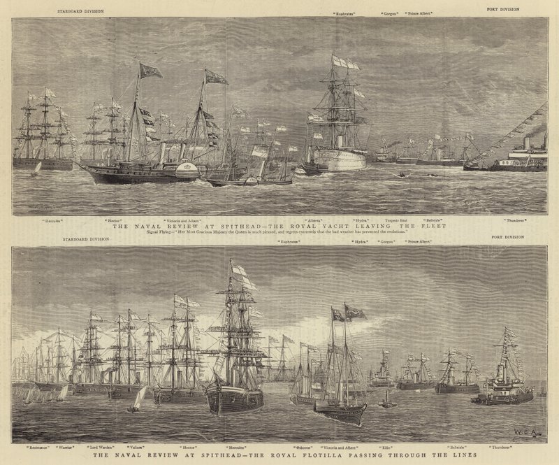 Die Marineparade in Spithead von William Edward Atkins