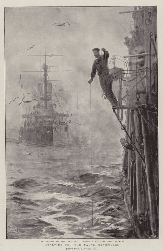 Aufbruch zu den Marine-Manövern von William Lionel Wyllie