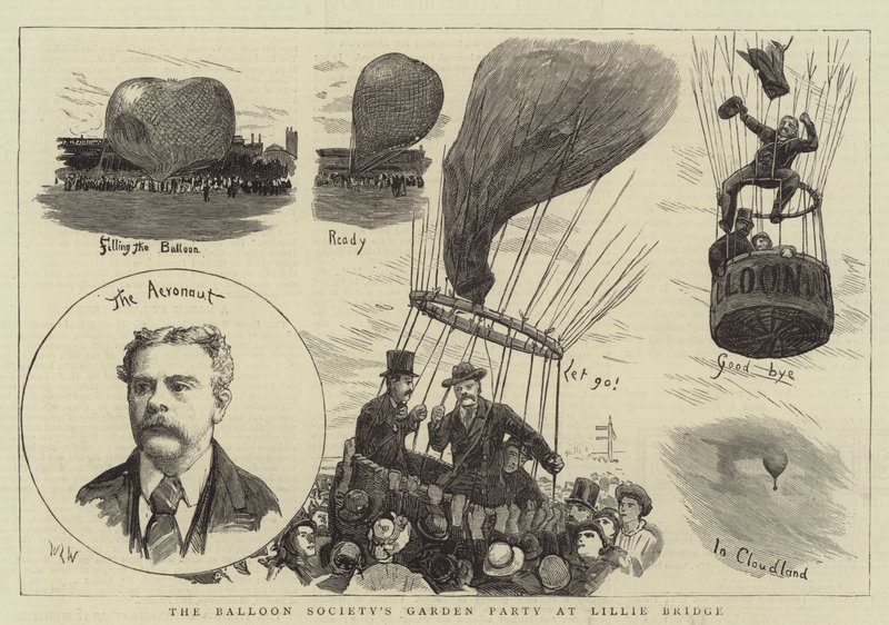 Gartenparty der Ballongesellschaft in Lillie Bridge von William Lionel Wyllie