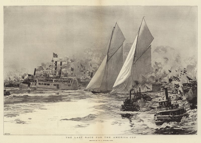 Das letzte Rennen um den America Cup von William Lionel Wyllie