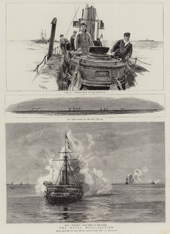Die Marine-Mobilisierung von William Lionel Wyllie