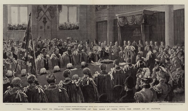 Der königliche Besuch in Irland, die Investitur des Herzogs von York mit dem Orden des Heiligen Patrick von William Small