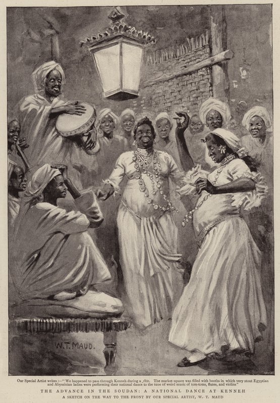 Der Vormarsch im Sudan, ein Nationaltanz in Kenneh von William T. Maud