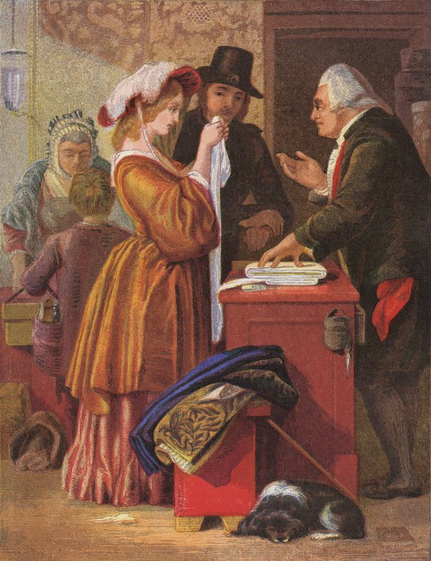 Das Hochzeitskleid auswählen von William (after) Mulready