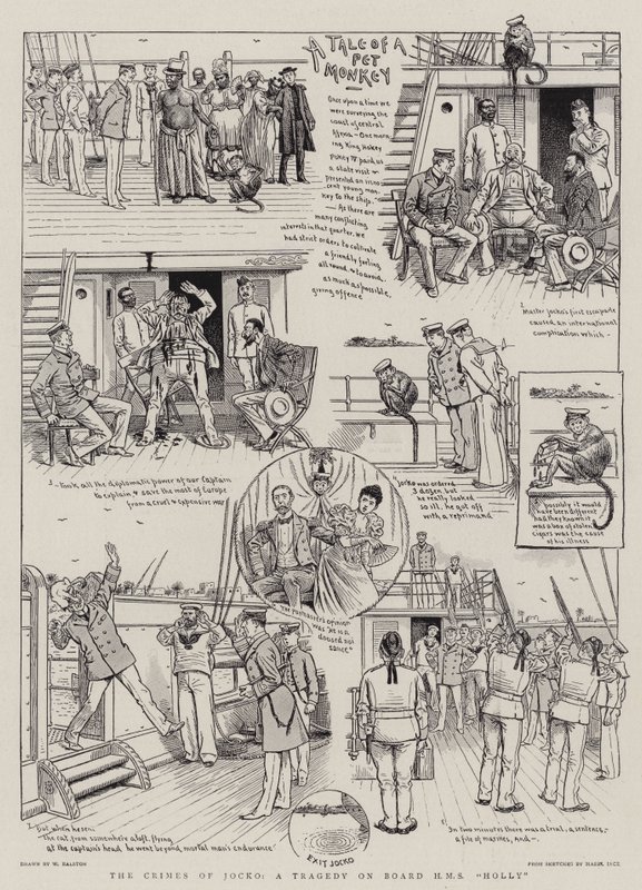 Die Verbrechen von Jocko, eine Tragödie an Bord der HMS "Holly" von William (after) Ralston