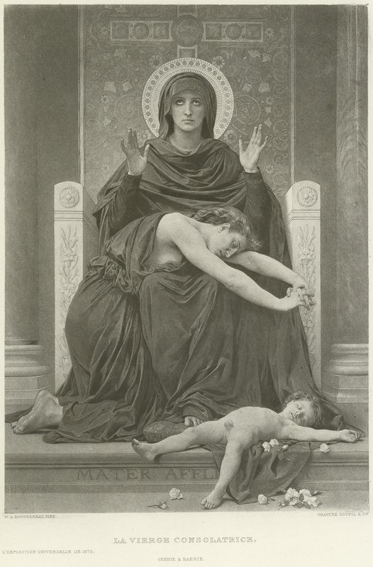 La Vierge Consolatrice (Gravur) von William Adolphe Bouguereau