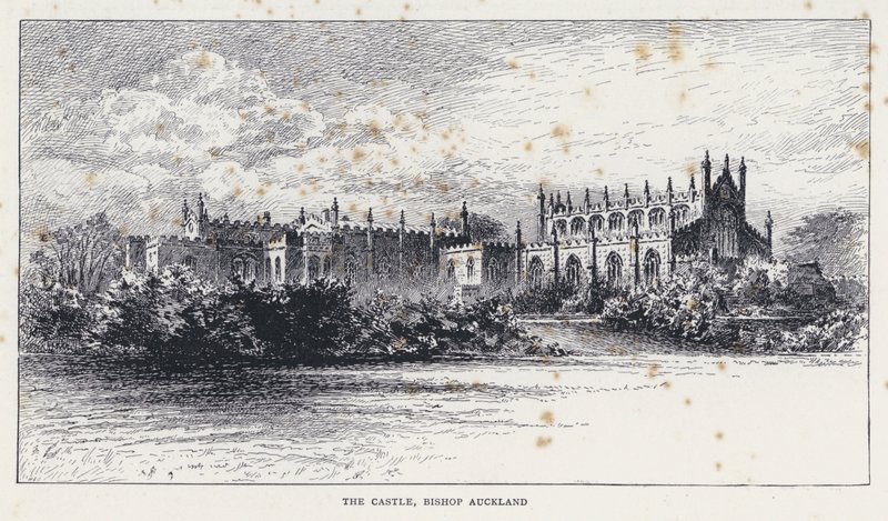Das Schloss, Bischof Auckland (Stich) von William Alexander Ansted