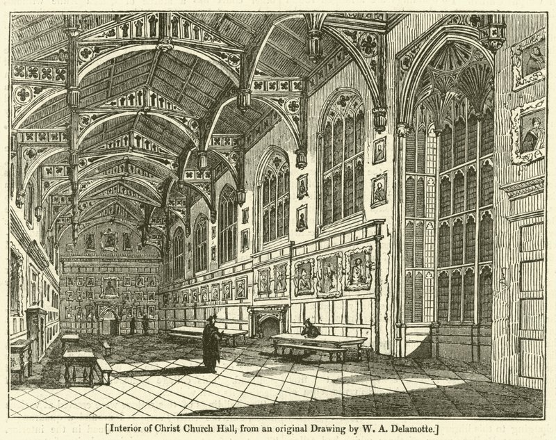 Innenraum der Christ Church Hall von William Alfred Delamotte