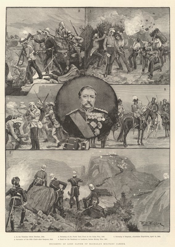Ereignisse aus der Militärkarriere von Lord Napier of Magdala von William Barnes Wollen