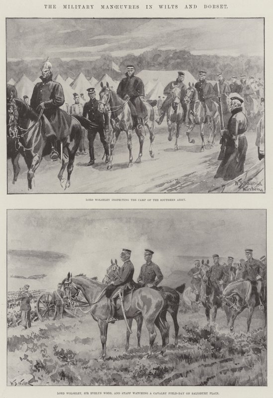 Die Militärmanöver in Wilts und Dorset von William Barnes Wollen