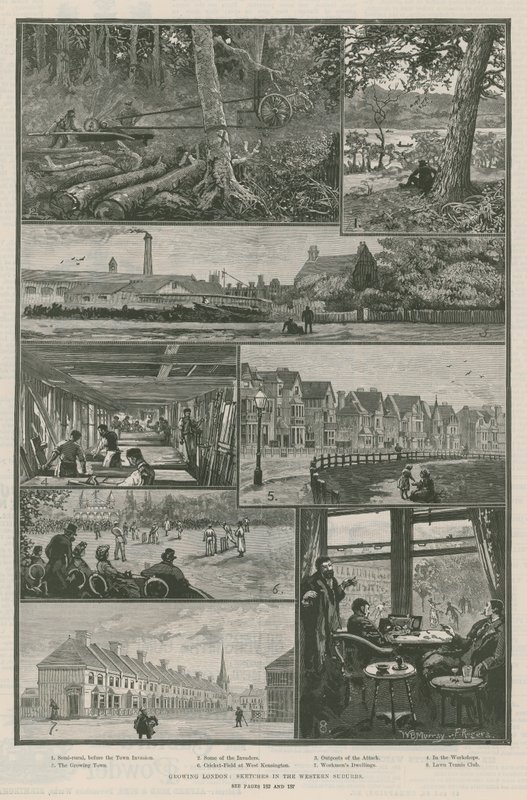 Wachsendes London; Skizzen in den westlichen Vororten von William Bazett Murray
