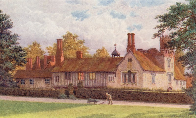 Ightham Mote von der Terrasse von William Biscombe Gardner