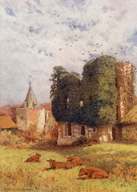 Otford Castle und Kirche von William Biscombe Gardner