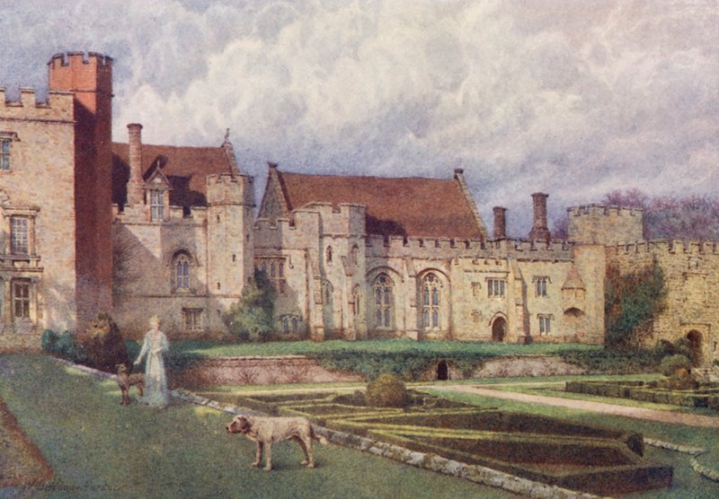 Penshurst Place von der Terrasse von William Biscombe Gardner