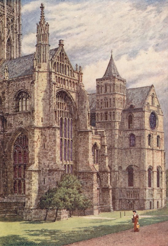 Die Südseite der Kathedrale von Canterbury von William Biscombe Gardner