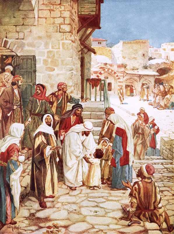 Jesus segnet kleine Kinder von William Brassey Hole
