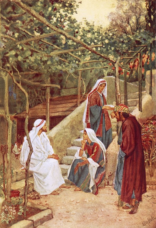 Jesus ruht in Bethanien im Haus seiner Freunde von William Brassey Hole