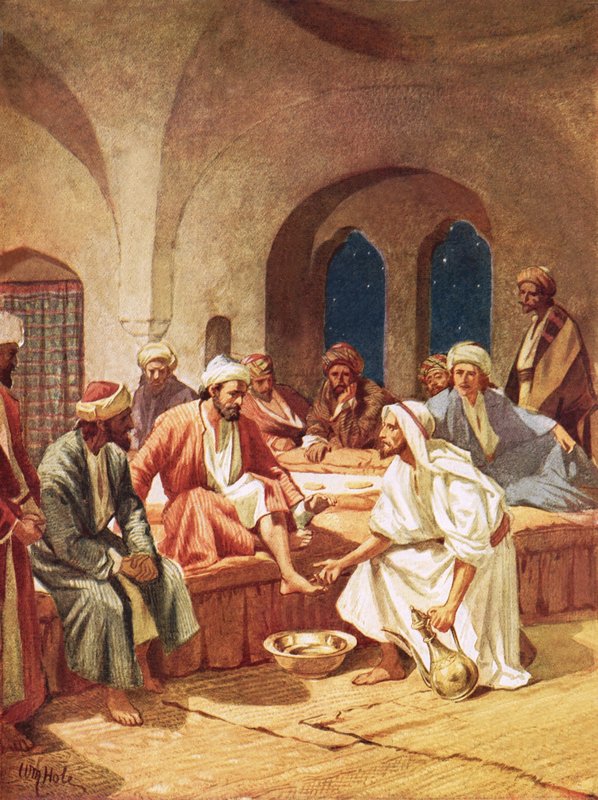 Jesus wäscht seinen Jüngern die Füße von William Brassey Hole