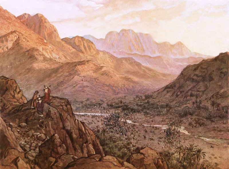 Die Schlacht von Rephidim von William Brassey Hole