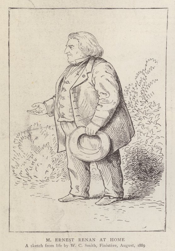 Ernest Renan, französischer Philosoph und Religionshistoriker, zu Hause von William C. Smith